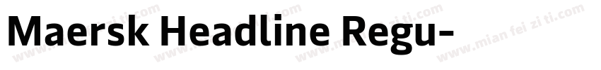 Maersk Headline Regu字体转换